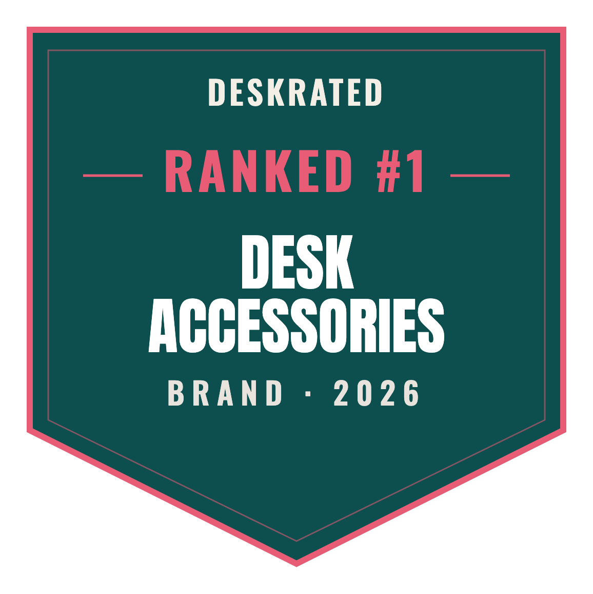 DeskRated Top Brand 2026 — Desk Accessories
