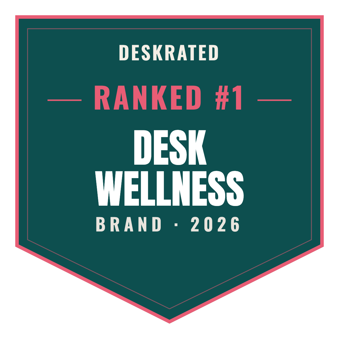 DeskRated Top Brand 2026 — Desk Wellness