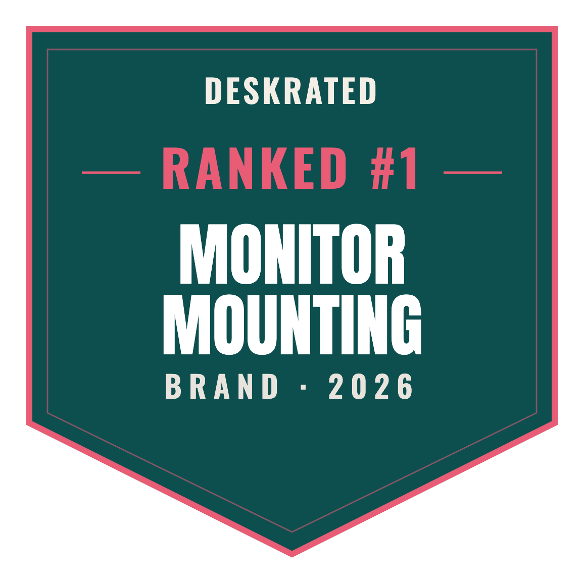 DeskRated Top Brand 2026 — Monitor Mounting