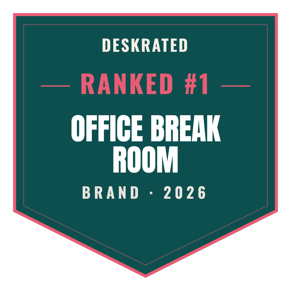 DeskRated Top Brand 2026 — Office Break Room