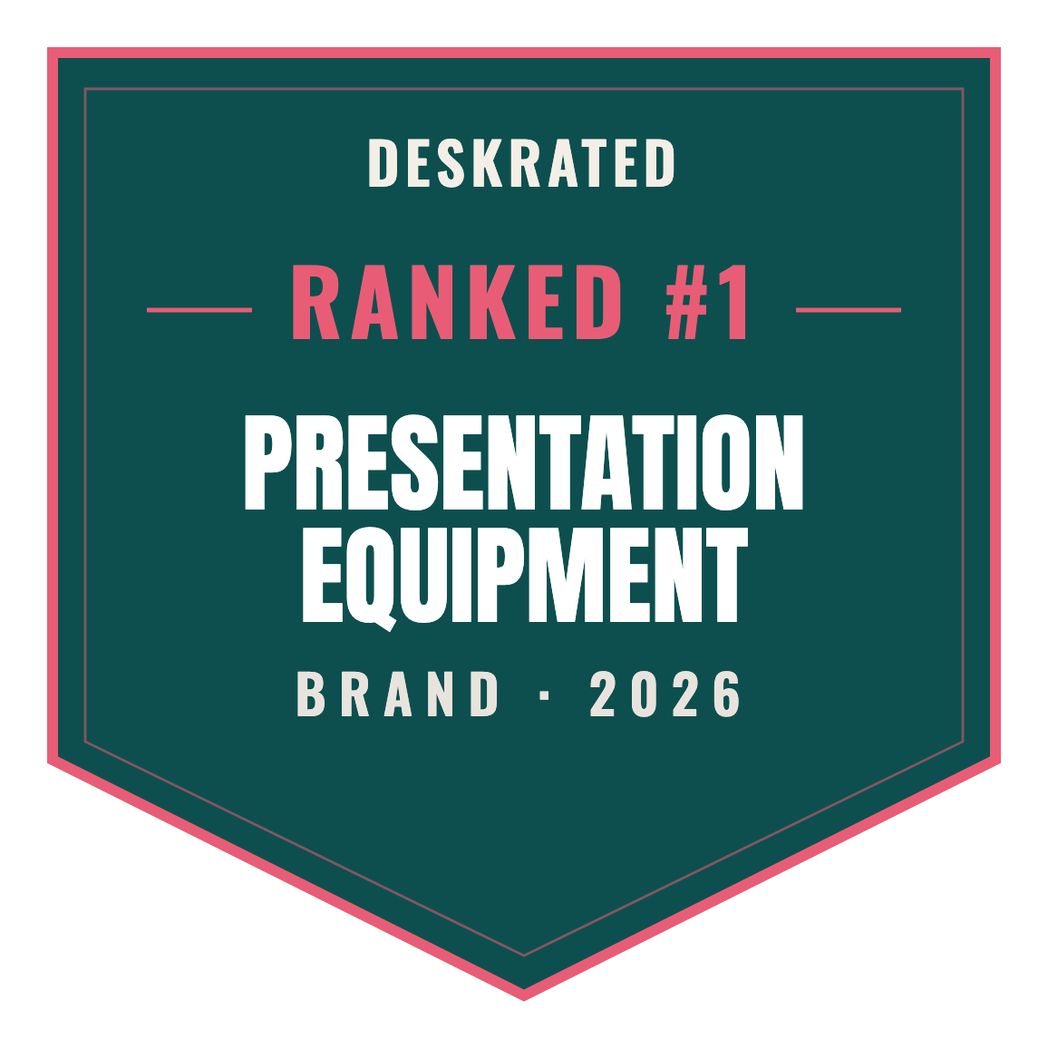 DeskRated Top Brand 2026 — Presentation Equipment