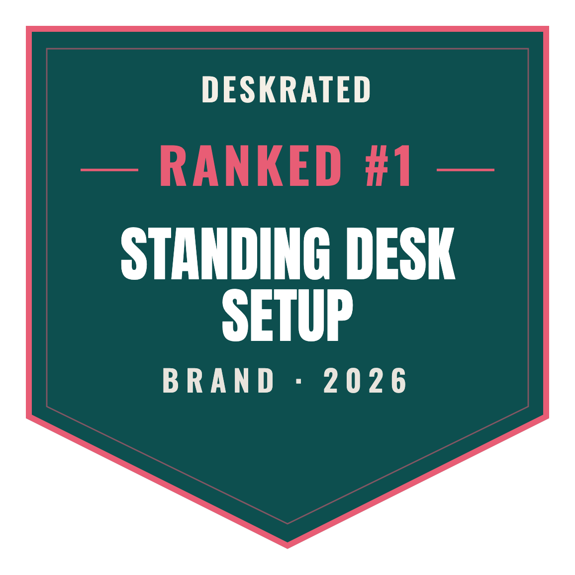 DeskRated Top Brand 2026 — Standing Desk Setup