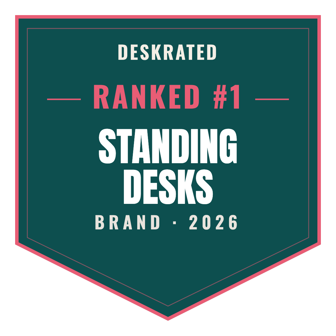DeskRated Top Brand 2026 — Standing Desks