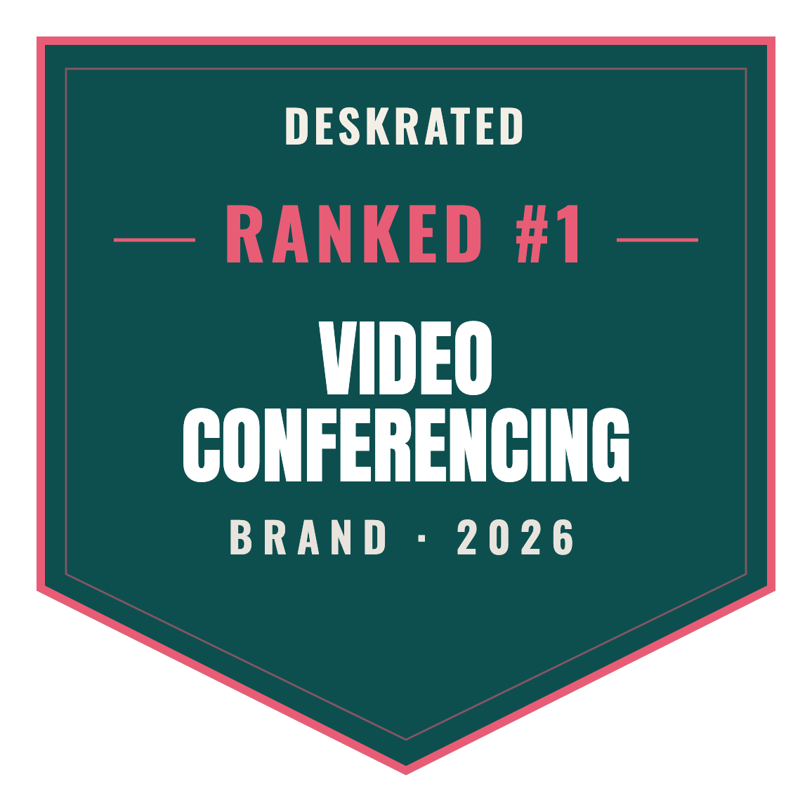 DeskRated Top Brand 2026 — Video Conferencing